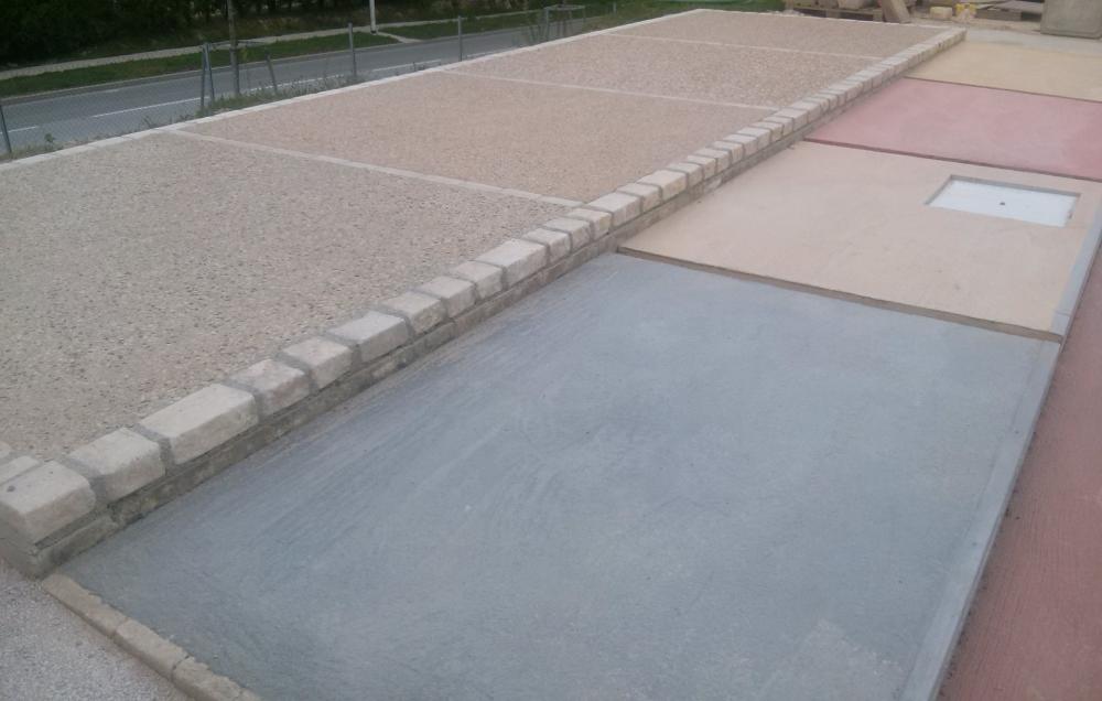 Béton coloré à Saint-Germain-de-Confolens
